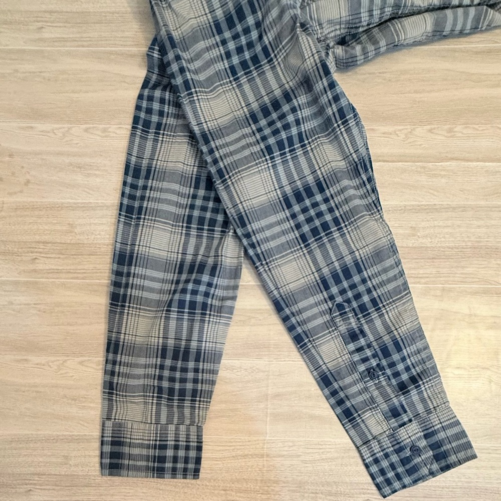 Fox Racing Heritage Forged Blue Plaid Button Up Shirt Men’s Large - Picture 10 of 10